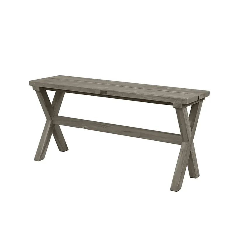 Cross bänk Charcoal teak Outlet